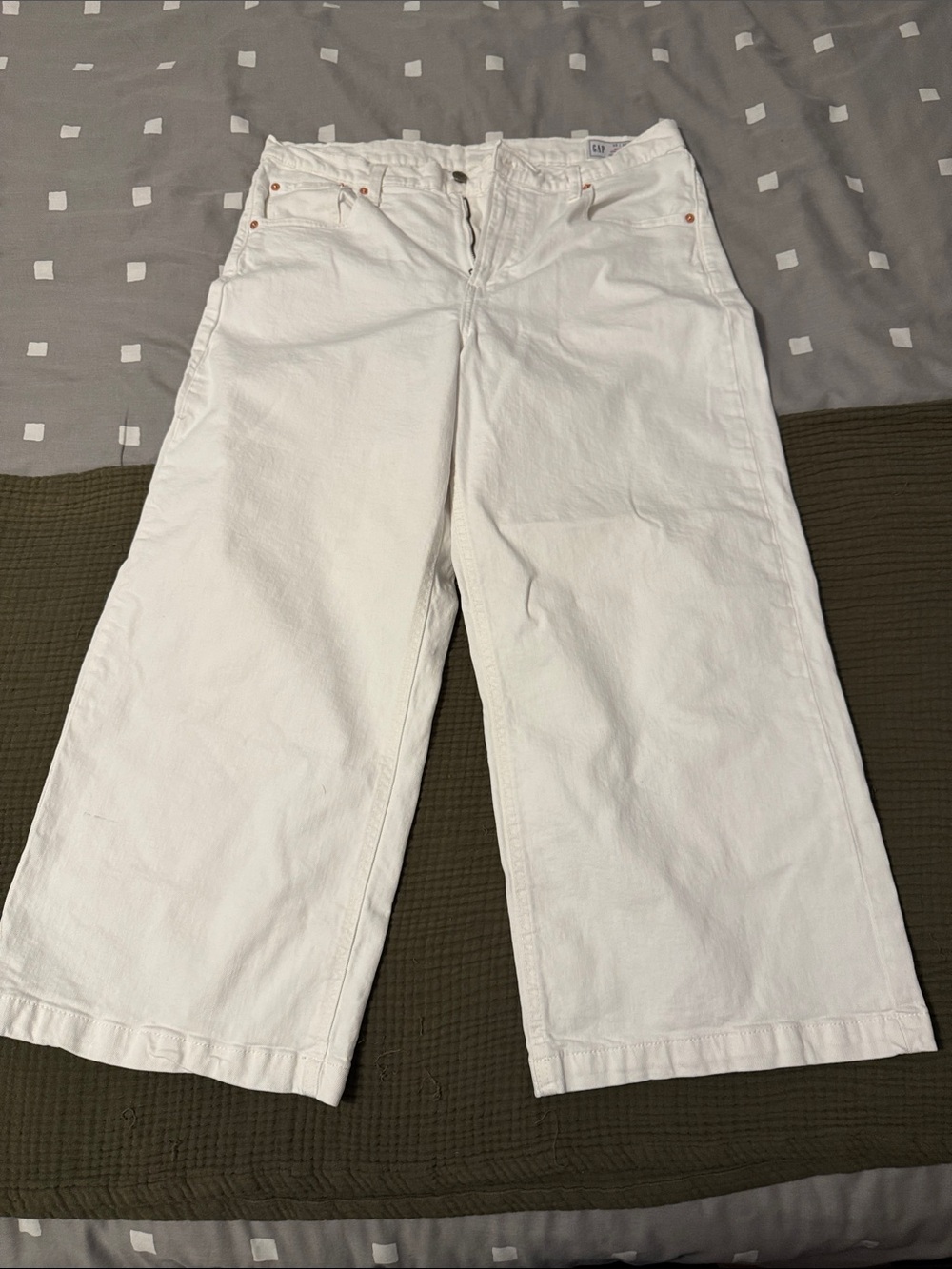 GAP White Wide-Leg Women's Jeans